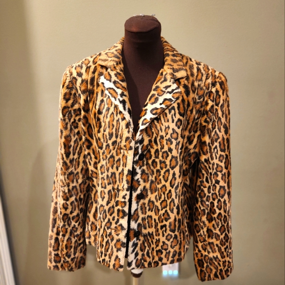 Oscar de la Renta Leopard print Jacket